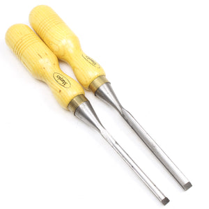 2x Old Marples Firmer Gouges - " - " (Ash)