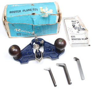 Record 071 Hand Router Plane (Beech)