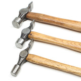 3x Old Stanley Cross-Pein Hammers - 3 1/2oz, 6oz, 10oz (Hickory)