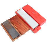 2x Boxed Oilstone Sharpening Stones - Coarse, Medium & Fine