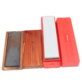 2x Boxed Oilstone Sharpening Stones - Coarse, Medium & Fine