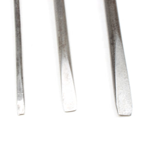 3x Old Large Named Sheffield Wooden Handled Screwdrivers (Boxwood)