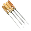 4x Old Wooden Handled Screwdrivers (Ash)