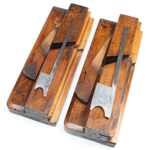 2x C Nurse (Brighton) Wooden Planes - Bead - 5/8", 7/8" (Beech)
