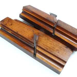 2x C Nurse (Brighton) Wooden Planes - Bead - 5/8", 7/8" (Beech)