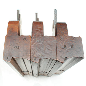 3x C Nurse (Maidstone) Wooden Ovolo and Ogee Planes (Beech)