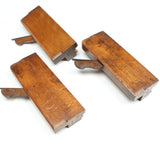 3x C Nurse (Maidstone) Wooden Planes - Bead - 1/2", 7/8", 1" (Beech)