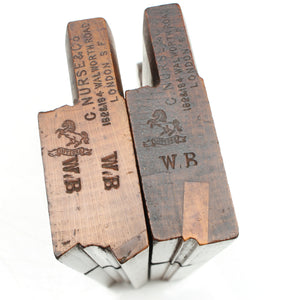 2x Old Nurse (London) Wooden Planes - Bead & Ovolo (Beech)
