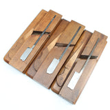 3x Nurse (London) Wooden Planes - Ovolo - 3/8", 5/8" (Beech)