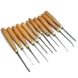 11x Frost Wood-Carving Tools (Beech) - OldTools.co.uk