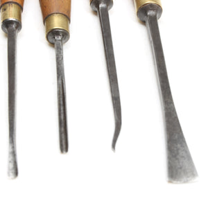 4x Herring "Prize Medal" Wood-Carving Tools (Beech)