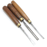 3x Herring Wood-Carving Tools (Ash, Beech) - OldTools.co.uk