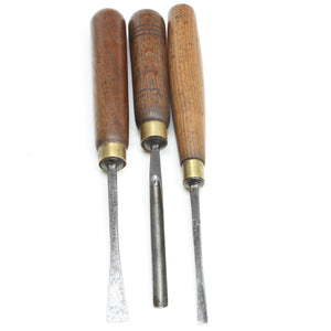 3x Herring Wood-Carving Tools (Ash, Beech) - OldTools.co.uk