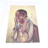 2x Old Joy Adamson Prints Of African Tribes People