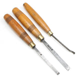 3x Addis Wood-Carving Tools (Beech)