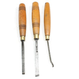 3x Addis Wood-Carving Tools (Beech)