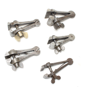 5x Old Small Hand / Finger Clamps
