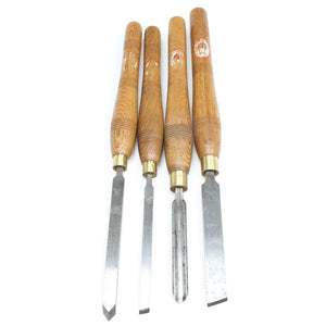4x Old John Bull Woodturning Tools - UK ONLY