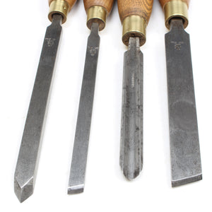4x Old John Bull Woodturning Tools - UK ONLY