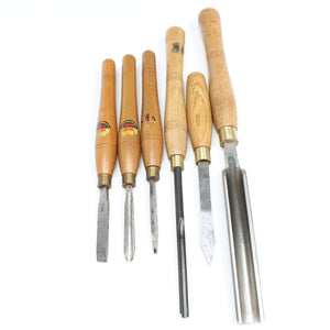 6x Old Woodturning Tools - UK ONLY