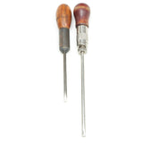 Small, Old Hartley & Millers Falls Ratchet Screwdrivers