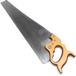 Old E T Roberts and Lee Hand Saw - 24" - 8tpi (Beech)