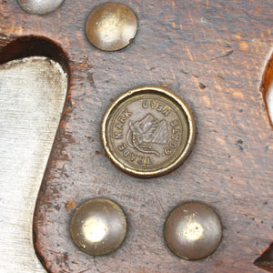 Old Goats Head and Disston Thumb Hole Hand Saws (Beech)