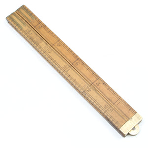 SOLD - Old Keyzor & Bendon (London) Wooden Rule - 24" (Boxwood)