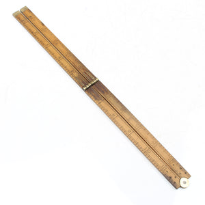 SOLD - Old Keyzor & Bendon (London) Wooden Rule - 24" (Boxwood)