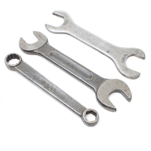 3x Old Triumph Spanners