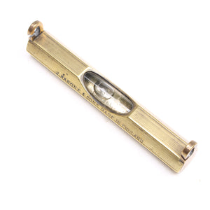 Old Small Rabone Brass Level - 3 Inch - OldTools.co.uk