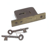 Old Lock - 2 Lever - 125mm x 25mm