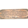 Vintage Copper Sign / Plaque - Wash Their Balls - OldTools.co.uk