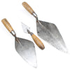 3x Old WHS Brick Trowels - OldTools.co.uk