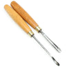 2x Old Carving Tools - Sweep 19, 30 - ", " (Boxwood) - OldTools.co.uk