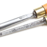 2x Old Carving Tools - Sweep 19, 30 - ", " (Boxwood) - OldTools.co.uk