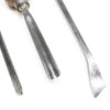 3x Old Carving Tools - Gouge, Vee, Skew Spoon (Ash, Beech) - OldTools.co.uk