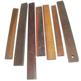 7x Old Odd Winding Sticks (Beech, Mahogany) (A/F) - OldTools.co.uk