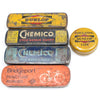 5x Old Bike Cycle Repair Tins - OldTools.co.uk