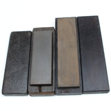 2x Boxed Oilstone Sharpening Stone - Medium / Fine (Mahogany) - OldTools.co.uk