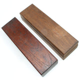 2x Boxed Oilstone Sharpening Stone - Medium / Fine (Beech, Mahogany) - OldTools.co.uk