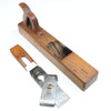 Old Wooden Jack Plane and Narrow Fore Plane (Beech) - OldTools.co.uk