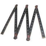 Old Black Zig-Zag Rule - 6ft (Beech) - OldTools.co.uk