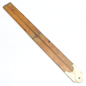Old John Rabone Wooden Folding Rule - 24" (Boxwood) - OldTools.co.uk