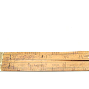 Old John Rabone Wooden Folding Rule - 24" (Boxwood) - OldTools.co.uk