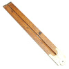 Old Rare Wooden Folding Rule with Brass Slide Rule - 24" (Boxwood) - OldTools.co.uk