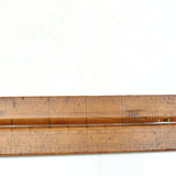 Old Rare Wooden Folding Rule with Brass Slide Rule - 24" (Boxwood) - OldTools.co.uk