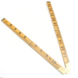 Old Rabone Wooden Folding Rule No. 1167 - 24" (Boxwood) - OldTools.co.uk