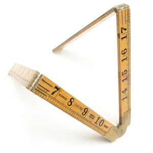 Old Rabone Wooden Folding Rule No. 1167 - 24" (Boxwood) - OldTools.co.uk