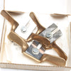 3x Old Tiny Brass Spokeshaves (USA) - OldTools.co.uk
